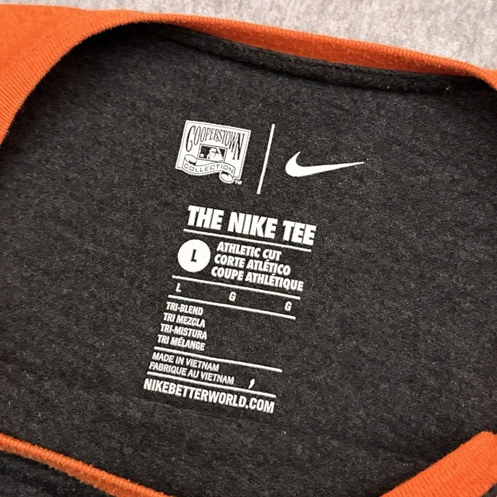 Nike San Francisco Giants Raglan T-Shirt Men's Large‎ Athletic Cut Crewneck MLB